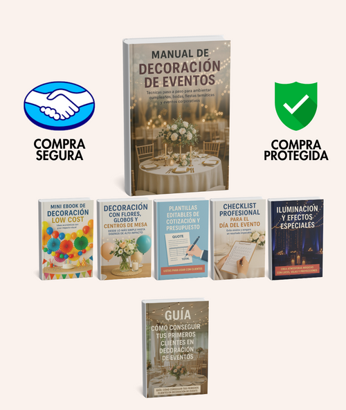 Diseñá Eventos de Ensueño: Formación Completa + 4 Bonos Exclusivos
